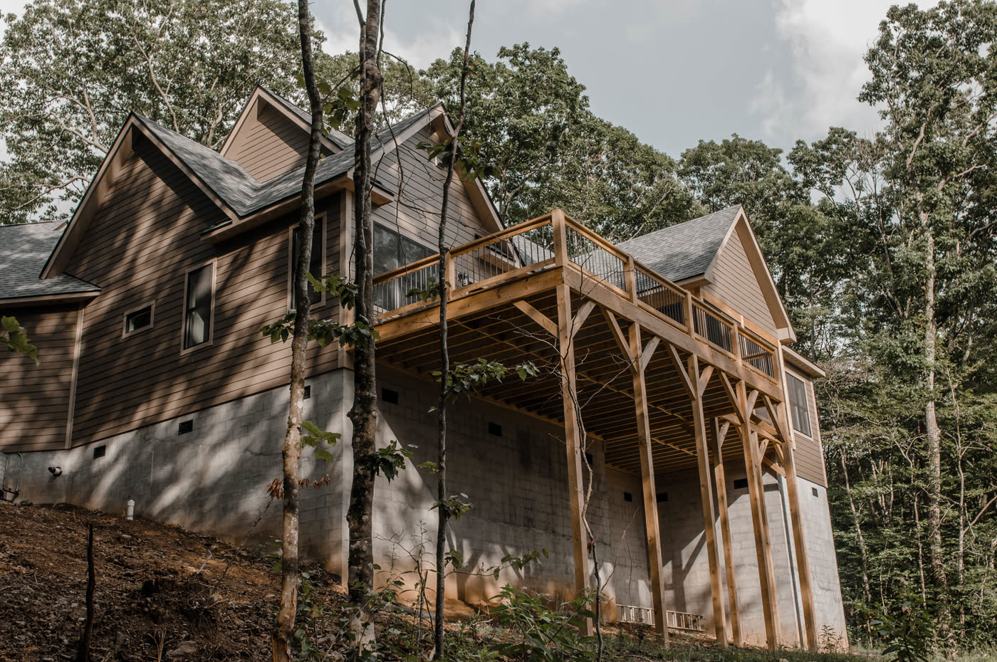Custom home built by ARCH Home Crafters in the NC High Country